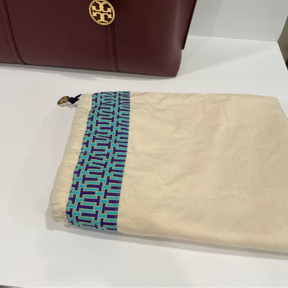 Tory Burch Burgundy Tote Bag - Picture 11 of 14